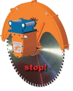 Rapid automatic blade brake